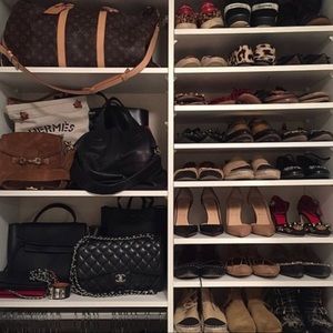 Just a girl cleaning out her closet